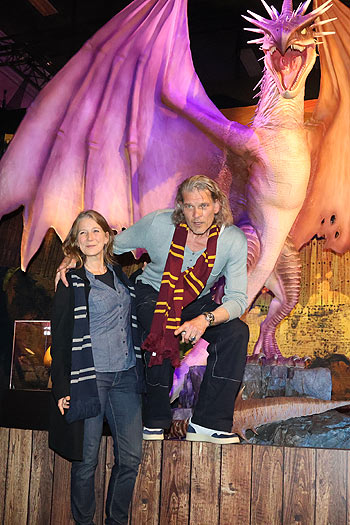 Götz Otto und Sabine Otto @ "Harry Potter - Die Ausstellung" in der Kleinen Olympiahalle im Olympiapark (©Foto: Martin Schmitz)